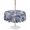 Gray Blue, variant on Outdoor Tablecloth with Umbrella Hole for Patio/Picnic/Party/Camping, Country Giraffe Waterproof Table Cloth Round Cover Washable, Blue Vintage Animals Green Forest Tree (Dia 60")