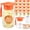 Orange, variant on 16 Sets 2026 Graduation Table Decorations,Mini Felt Grad Cap Centerpieces for Tables with LED Lights,PET Jars,Stickers,Class of 2026 High School College Party Supplies Decor Gifts (Orange)