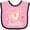 Pink and Black, variant on Inktastic Pop Pop's Little Sweetie with Pink Heart Cookie Boys or Girls Baby Bib