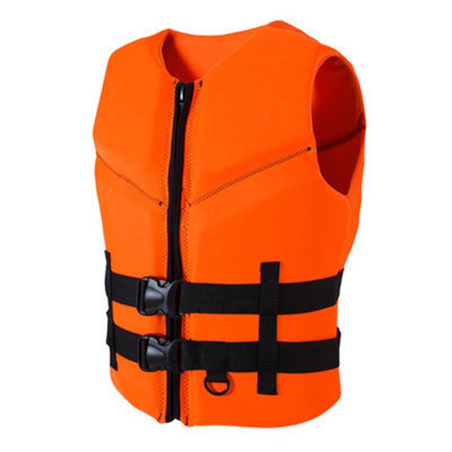 Chaleco Chaqueta para Adultos Cálido Neopreno Flotabilidad Accesorios para Exteriores (XXL) Naranja