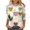 Multicolor #C, variant on Plus Size 3/4 Sleeve Tops Women Love Hearts Printed Graphic Tee Shirt Loose Fit Casual Crewneck Spring Clothes (XL, Black #D)