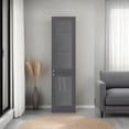 thumbnail image 2 of Home Double Glass Door Bookcase Cabinet with 5 Interior Shelves for Linen or Décor Storage, 2 of 5