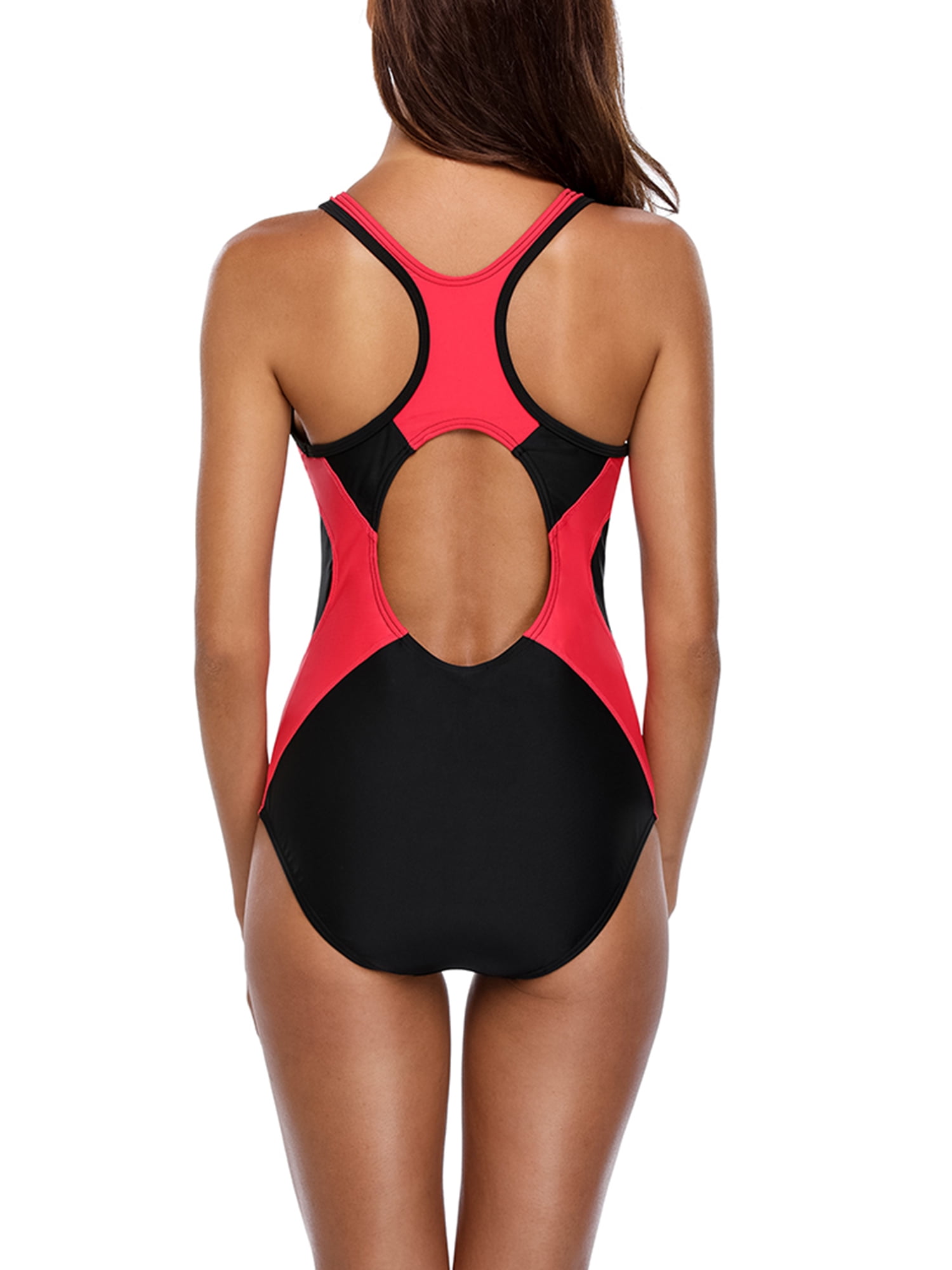 Women's Swimming One-Piece Swimsuit Lexa XP - Line White