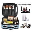 thumbnail image 2 of FORMRS Travel Makeup Bag Large Capacity Train Case Cosmetic Organizer with Adjustable Dividers, Cartoon Easter Bunnies, 2 of 8
