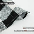 thumbnail image 4 of DriftAway Checker Pattern Room Darkening Window Curtains, Back Tab, Set of Two Panels,52"X84" (Black), 4 of 9