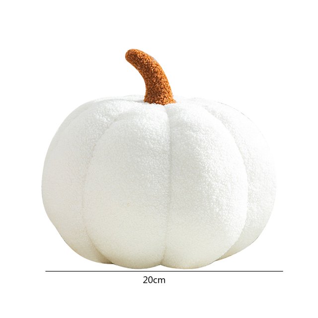 Tapete Cojines de calabaza de simulación de felpa juguetes cojines de sofá decoraciones (blanco) Sywqhk Libre de BPA