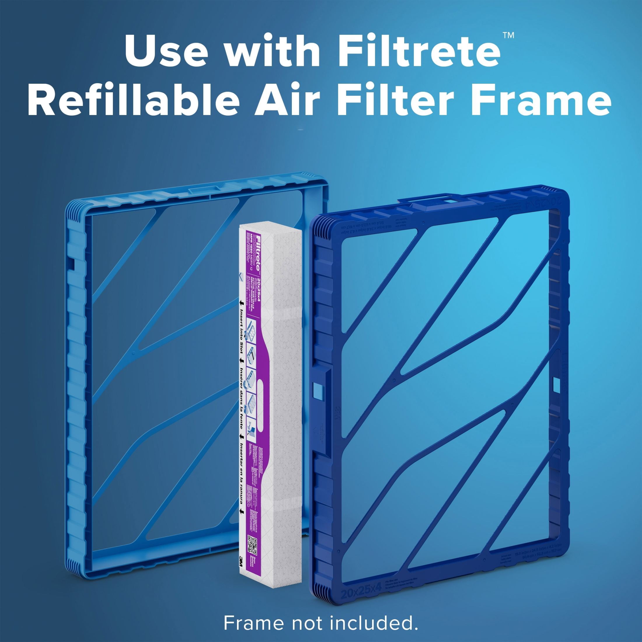 Filtrete 20x25x4 Replacement Air Filters, MPR 1550 MERV 12, Ultra Allergen Reduction, 2 Pack