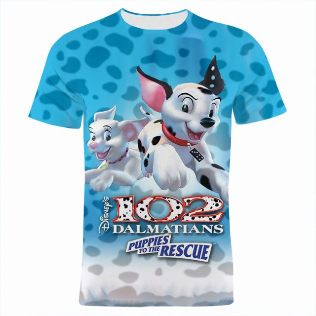 Hundert Und Eine Dalmatiner Männer der Kleidung Hund Cartoon Anime 3D Druck Kinder camiseta Sommer Kurzarm Frauen camisetas xuanjing unisex