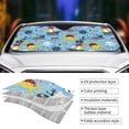 thumbnail image 3 of Yiaed Pirate Marine Animals Print Car Windshield Sunshade Front Auto Car Front Window Sun Shade Foldable Sun Visor Shield Cover Auto Accessories for Sedan SUV Truck-Medium, 3 of 5