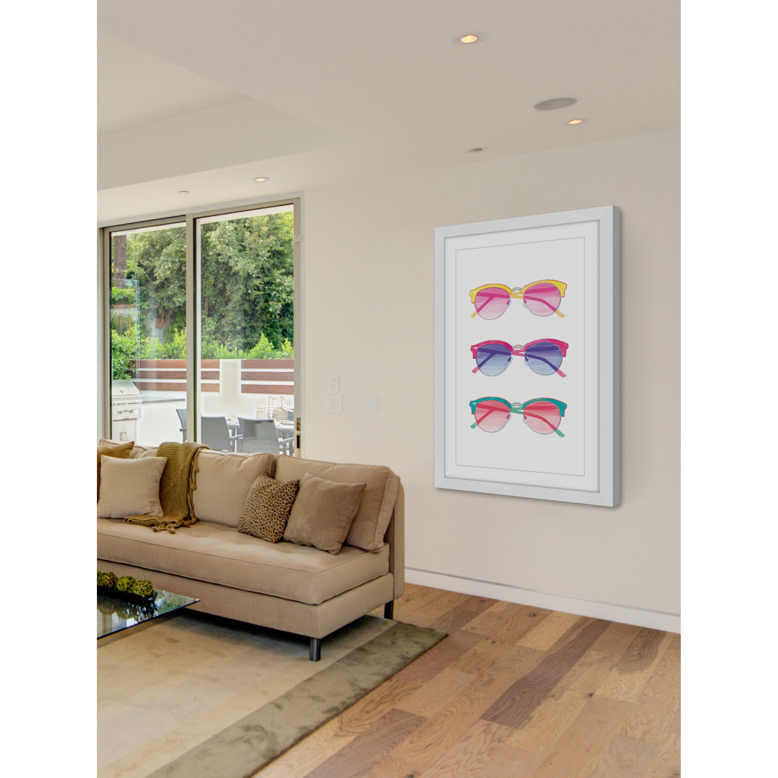 "Sunglasses" by Molly Rosner Framed Painting Art Print