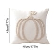 thumbnail image 2 of YAWUBT Halloween Tufted Embroidery Jack-O'-Lantern Throw Pillow, 18x18 Inch Decorative Accent Pillow, Farmhouse Halloween Pumpkin Cushion, Home Decor, 2 of 6