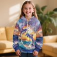 thumbnail image 2 of Pzuqiu Dolphins Hooded Sweatshirts for Girls 10-11 Comfortable Lightness Children's Long Sleeve Sweatshirt Practical Fall Outfits Fashion Clothing Versatile for Teens Girls Kids, 2 of 7