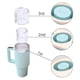 thumbnail image 4 of Silicone Ice Square Tray with Lid for 20-40 Oz Tumblers, 3 Hollow Cylinder Ice Square Molds for Mug, 4 of 5