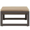 thumbnail image 2 of Modway Fortuna Ottomane de Patio Moderne en Aluminium, Fini Brun/mocha, 2 of 3