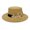 Khaki, variant on Beach Hats for Women Unisex Retro Floral Jewelry Style Wide Brim Party Hat Grey One Size