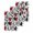 Red, variant on Red Black Geometric Kitchen Dish Towels for Drying Dishes Set of 3, Abstract Art Modern Line Waffle Weave Microfiber Hand Tea Bathroom Towels Quick Dry & Absorbent Towel 15.7x23.6