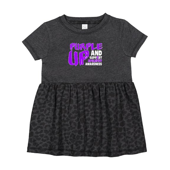 Inktastic Purple Up Epilepsy Girls Baby Dress