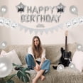 thumbnail image 4 of Ensemble de Décorations de Fête d'Anniversaire Garçons Filles Femmes Bébé Fournitures de Fête d'Anniversaire Ballons Bannière Rideaux pour Décorations de Fête d'Anniversaire Bébé, 4 of 4