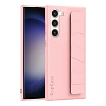 Nalacover Case for Samsung Galaxy S23, Wrist Hand Strap Case Premium PU Leather   TPU   PC Shockproof Wristband Slim Non-Slip Phone Case for Samsung Galaxy S23,Pink