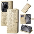 thumbnail image 4 of Funda Cartera FOXDOCK para Huawei Pura 70 Ultra , Flip PU con Relieve de Gatos y Perros, Tarjetero y Soporte, 4 of 6