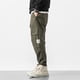 thumbnail image 5 of Pantalones cargo de algodón para hombre - Cintura elástica con cordón - Pantalones deportivos informales, tallas M-XXXL, 5 of 8