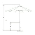 thumbnail image 2 of California Umbrella Venture 7.5' Bronze Market Umbrella in Palm, 2 of 2