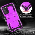 thumbnail image 2 of FIEWESEY for Samsung Galaxy A03S Phone Case,Heavy Duty Shock-Absorption/High Impact Resistant Armor Holster Defender Case with Kickstand + Swivel Belt Clip Holster for Samsung Galaxy A03S(Purple), 2 of 6