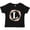 AB-Black, variant on Monogram Letter L Rose Floral Wreath Gift Girls Toddler T-Shirt