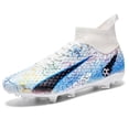thumbnail image 3 of Botas de fútbol para hombre, botas de fútbol para niños, botines de fútbol profesionales TF/FG, botas de fútbol antideslizantes para entrenamiento de césped y fútbol sala al aire libre, 3 of 5