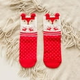 thumbnail image 3 of SPRING PARK 2 Pairs Cute Kids Christmas Reindeer Dog Animal Socks Warm Winter Middle Tube Crew Socks Cotton Socks, 3 of 8