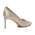 thumbnail image 4 of XYD Women Pointed Toe Sparkly Rhinestone D'orsay Pumps Slip on Mid Stiletto Heels Elegant Party Prom Shoes Size 12.5 Beige, 4 of 4