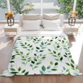thumbnail image 3 of Flannel Throw Blanket for Couch Sofa Bed, Spring Watercolors Plants Soft Cozy Warm Fuzzy Blanket 50x60in, 3 of 9