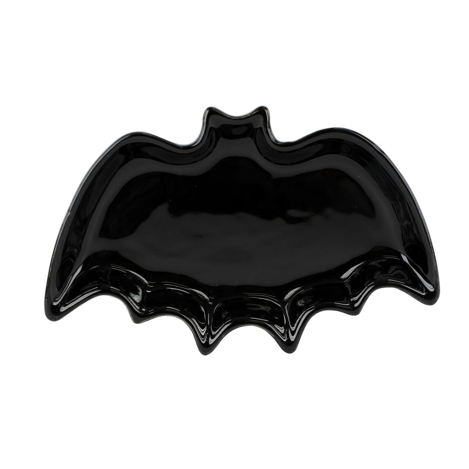 Way to Celebrate Halloween Icon Ceramic Décor Dish, Bat