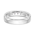 thumbnail image 5 of 14k White Gold Ring Wedding Band Diamond 0.77 ct 11-Stone 3/4 carat Round Complete Channel, 5 of 8