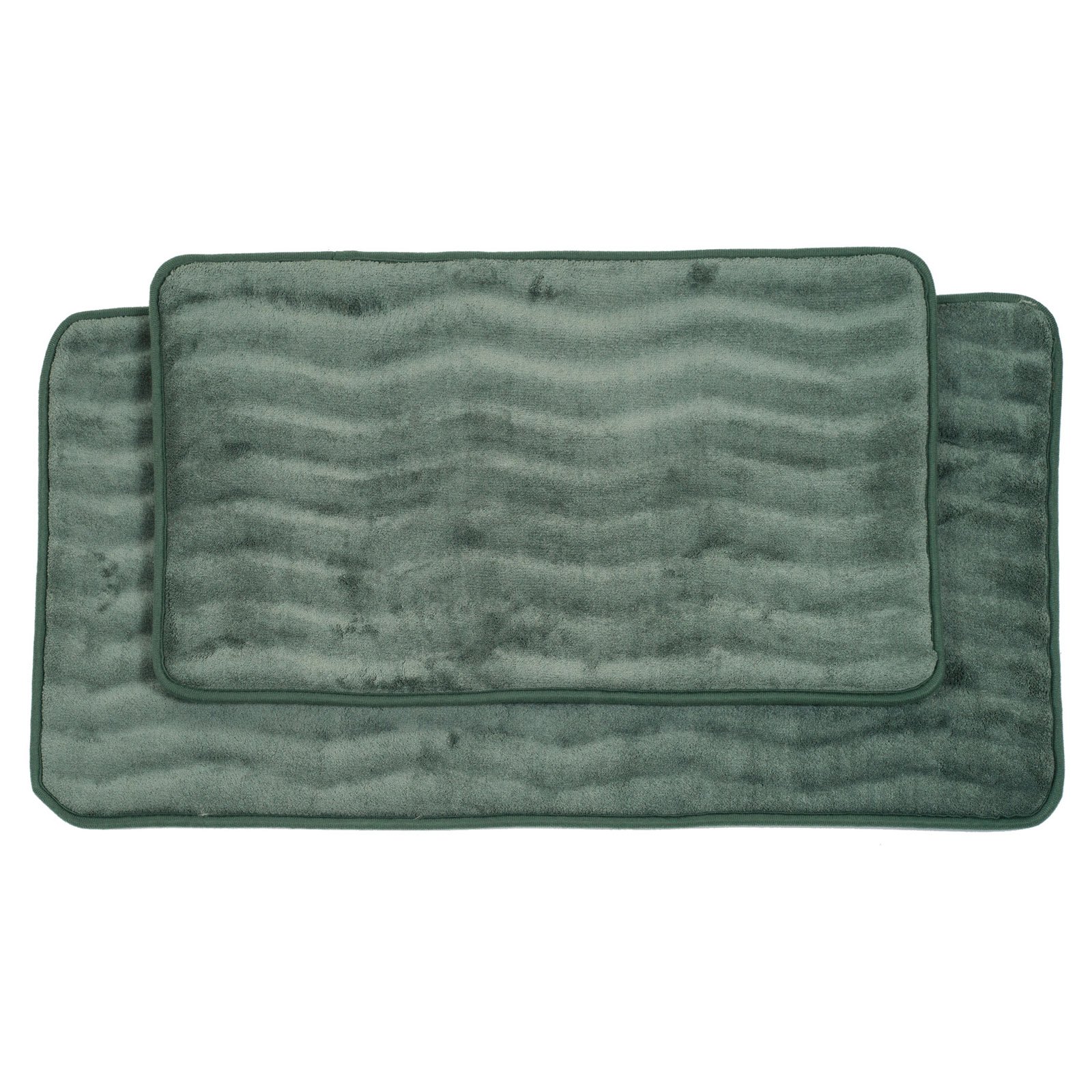 Lavish Home 2 Piece Memory Foam Bath Mat Set