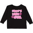 thumbnail image 3 of Inktastic Daddy's Little Girl Girls Long Sleeve Toddler T-Shirt, 3 of 5