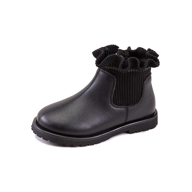SIMANLAN Girl Ankle Booties Comfort Winter Boot Slip On Chelsea Boots