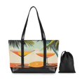 thumbnail image 7 of FORMRS Canvas Laptop Tote Bag for Women with 15.6" Computer Compartments Shoulder Handbag, Mid Century Glasses, 7 of 7