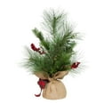 thumbnail image 4 of Kurt Adler 18-Inch Berries and Plaid Ribbon Green Tree, 4 of 4