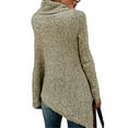 thumbnail image 5 of CEASIKERY Women's Tassel Hem Sweater Long Cardigan Knitwer Pullover Poncho Coat, 5 of 5