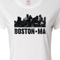 thumbnail image 4 of Inktastic Boston Massachusetts City Skyline with Grunge Women's T-Shirt, 4 of 5
