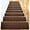 Brown, variant on Carpet stair treads, anti slip/non slip rubber track mats or carpets - indoor and outdoor pet dog stair tread mats - anti slip stair carpets. Different colors to choose from