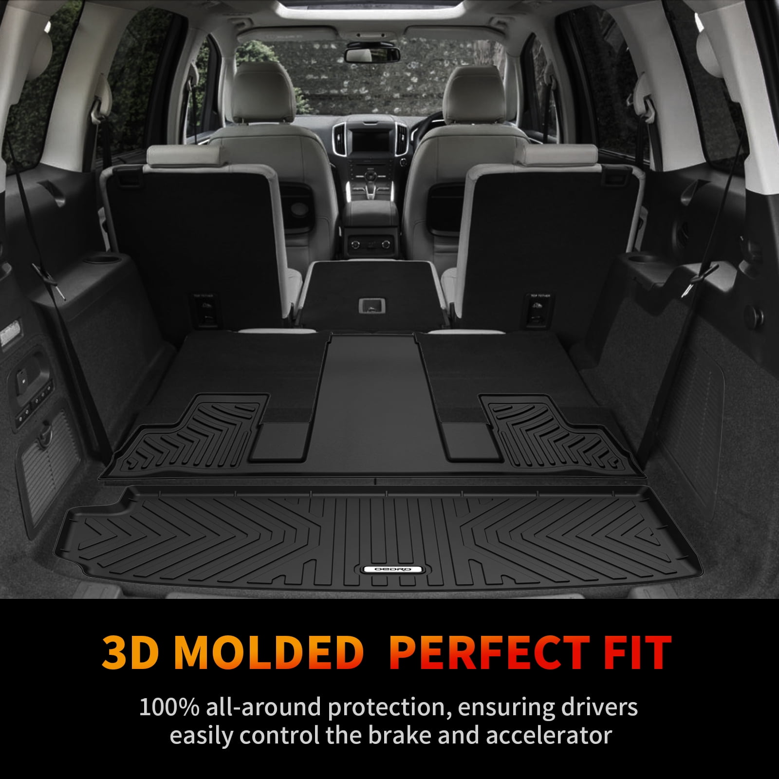 RVNI Car Floor Mats Cargo Liners Carpet All Weather for 2018-2023 2024 Chevrolet Traverse