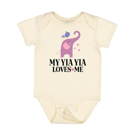 

Inktastic My Yia Yia Loves Me Grandchild Gift Baby Boy or Baby Girl Bodysuit