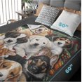 thumbnail image 3 of Dawhud Direct Garden Puppies Super Soft Plush Fleece Throw Blanket by Jenny, Garden Puppies, 50" x 60", Machine Washable, 3 of 5