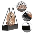 thumbnail image 2 of Mosquito Coil Holder, Triangle Iron Mosquito Coil Holder, Incense Burner Holder with Ash Catcher Storage, 2 of 5