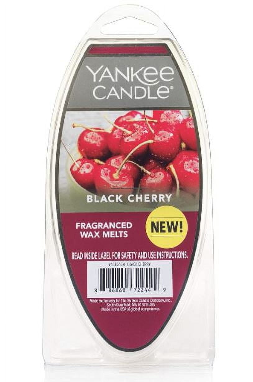 Yankee Candle Black Cherry Fragranced Wax Melts, 2.6 oz Pack of 2
