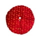 thumbnail image 2 of Falda para Árbol de Navidad de 89,5 Cm | Falda Roja de Tela No Tejida con Lazos | Diseño de Punto Trenzado Suave y Duradero | Protector de Suelo para Árboles Pequeños | Decoración Navideña para Fiest, 2 of 6