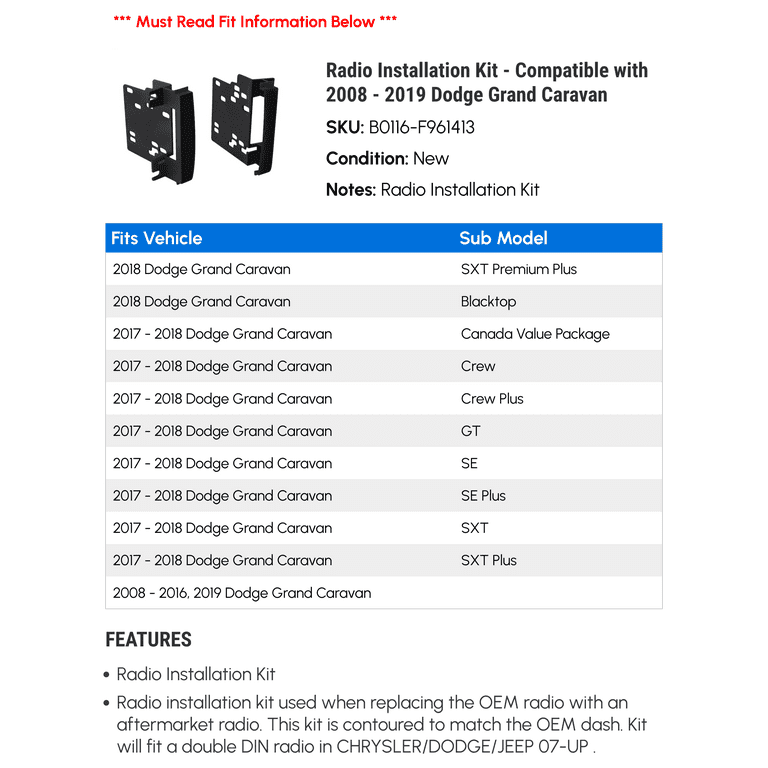 2018 dodge grand caravan entertainment system sales