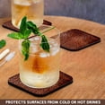 thumbnail image 3 of 3drose, Print of Reddish Brown Leather Close Up, Set of 4 Coasters - Soft, 3 of 7